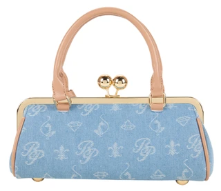 Thumbnail 2: Baby Phat Denim Frame Baguette Handbag 