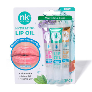 Thumbnail 1: Nicka K New York 3 Pk Hydrating Lip Oil Gloss 