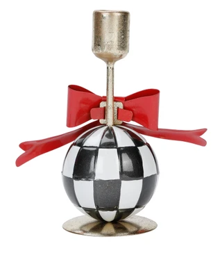 Thumbnail 2: Magical Season 7 In Checkerboard Ornament Christmas Candle Holder 