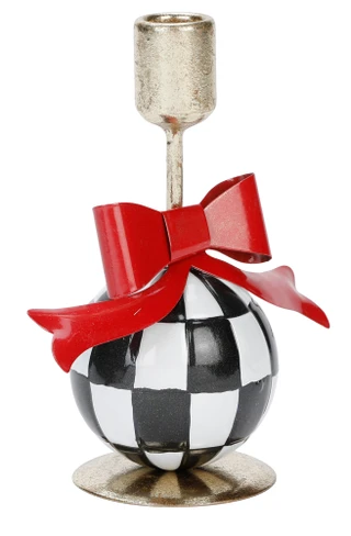 Thumbnail 1: Magical Season 7 In Checkerboard Ornament Christmas Candle Holder 
