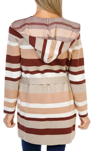 Thumbnail 2: BB Dakota Women's Hooded Belted 2 Pocket Cardigan 