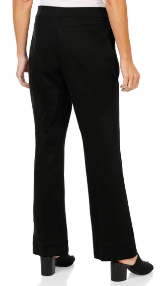 Thumbnail 2: Three Dots Women's Pull On Pintuck Flare Pants  