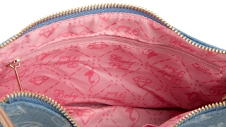 Thumbnail 3: Baby Phat Denim Crossbody with Logo Chain Bling 