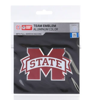 Thumbnail 1: Fanmats Mississippi State Aluminum Color Team Emblem 
