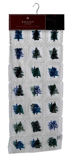 Thumbnail 1: Lillian Studio 14x70 Christmas Decorative Table Runner 