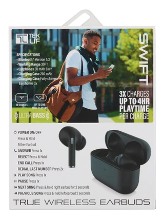 Thumbnail 2: Tek Lif Swift True Wireless Earbuds 