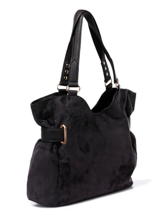 Thumbnail 2: Juicy Couture Soft Velvety Tote with Metal Logo Detail 