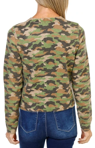 Thumbnail 2: MISS ME Women's Camo Print Button Up Cardigan 