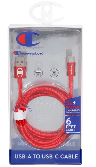 Thumbnail 1: Champion 6 ft USB-A/C Charging Cable  