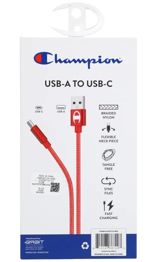 Thumbnail 2: Champion 6 ft USB-A/C Charging Cable  