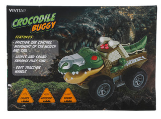 Thumbnail 2: Vivitar Crocodile Buggy Friction Light Up Toy Car  