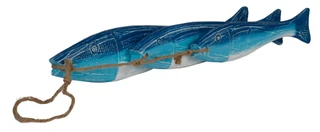 Thumbnail 1: Fancy That Gift & Decor 21 In Coastal Triple Hanging Wood Fish Decor  