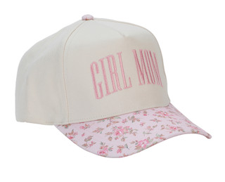 Thumbnail 1: David & Young Women's Girl Mom Floral Print Baseball Cap 