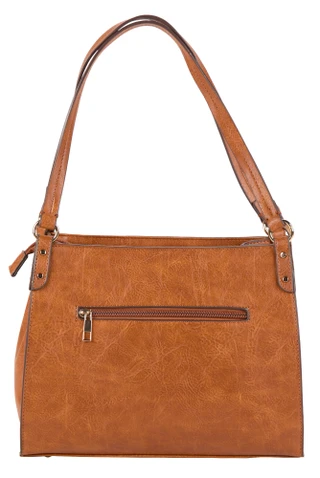 Thumbnail 1: DS Fashion Double Handle Zippered Tote Bag w/ Charm 