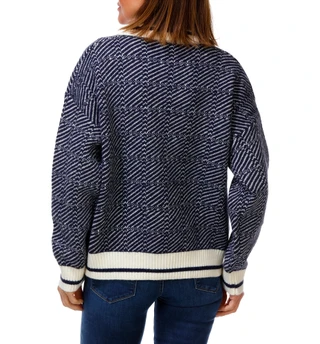 Thumbnail 2: Blu Pepper Women's Long Sleeve Sweater 