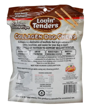 Thumbnail 2: LOVIN TENDERS 40 Pk Chicken Stick Collagen Dog Chews  