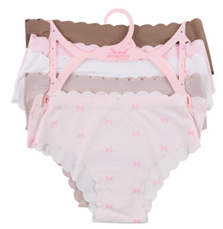 Thumbnail 1: Sweet Intimates by Cozy Couture Women's Scallop Edged Hipster Panties  