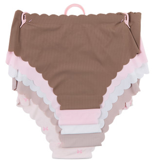 Thumbnail 2: Sweet Intimates by Cozy Couture Women's Scallop Edged Hipster Panties  