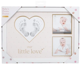 Thumbnail 1: KATE & MILO Our Little Love Baby's Prints Picture Frame 