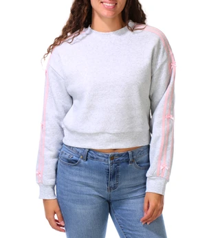 Thumbnail 1: April Kiss Juniors Long Sleeve Sweatshirt w/ Bows 