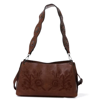 Thumbnail 1: Anneliese Boho Floral Embossed Shoulder Bag 