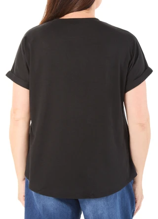 Thumbnail 2: Magical Season Women's Plus Studded Pumpkin Top  