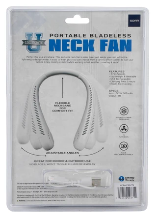 Thumbnail 2: UNIVERSITY OF TENNESSEE University of Tennessee Portable Bladeless Neck Fan  