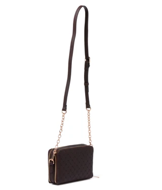 Thumbnail 2: ANNE KLEIN Logo Embossed Double Zip Camera Crossbody 