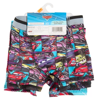 Thumbnail 2: Disney Toddler Boys 3 Pk Cars Ultra Soft Athletic Boxer Briefs 
