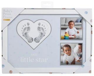 Thumbnail 1: KATE & MILO Our Little Star Baby's Prints Picture Frame 