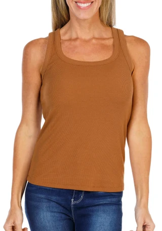 Thumbnail 1: Thread & Supply Women's Solid Ribbed Tank Top 
