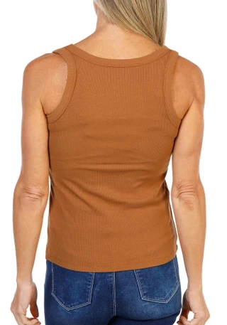 Thumbnail 2: Thread & Supply Women's Solid Ribbed Tank Top 