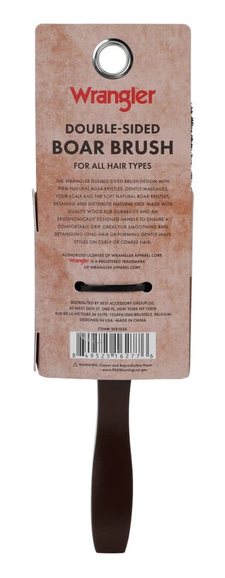 Thumbnail 2: Wrangler Double Sided Boar Brush For All Kinds Of Hair  