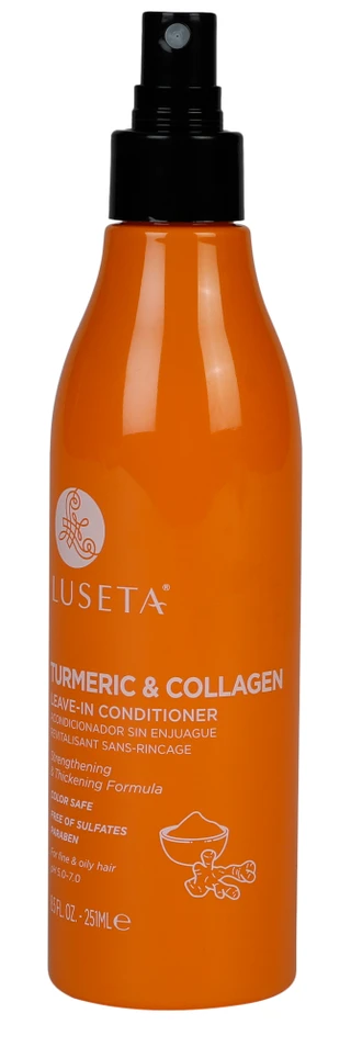 Thumbnail 1: LUSETA 8.5 oz Turmeric & Collagen Leave-In Conditioner  