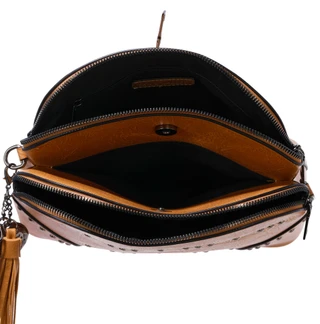 Thumbnail 2: Sam & Hadley Western Embroidered Studded Crossbody Bag 