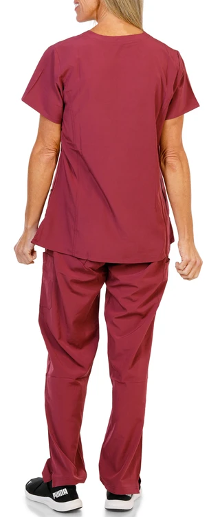 Thumbnail 2: Revel Women's 2 Pc Premium Stretch V Neck-Multi Pocket Scrubs 