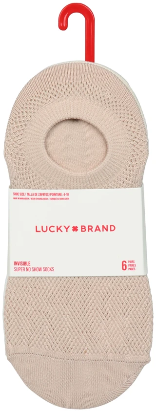 Thumbnail 1: Lucky Brand Women's 6 Pk Invisible Super No Show Socks 