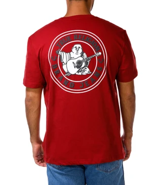 Thumbnail 2: True Religion Men's Buddha Graphic Crew Neck Tee 