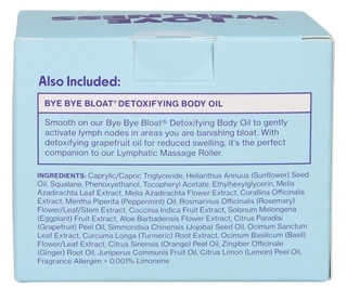 Thumbnail 3: Love Wellness Bye Bye Bloat Lymphatic Massage Roller with Body Oil Sample 