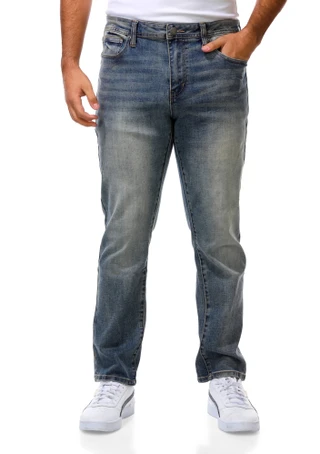 Thumbnail 1: F&R Men's Relaxed Straight Leg Jeans 