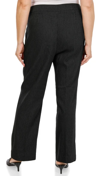 Thumbnail 2: Zac & Rachel Women's Plus Pin Stripe Print Pants  
