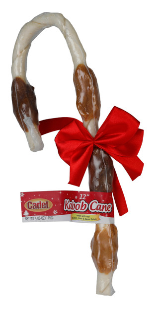Thumbnail 1: Cadet  12 In Chicken Liver Sweet Potato Dog Cane Bone  