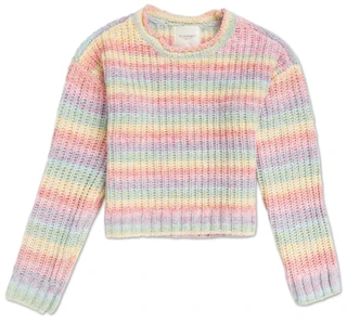 Thumbnail 1: No Comment Girls Long Sleeve Space Dye Sweater  