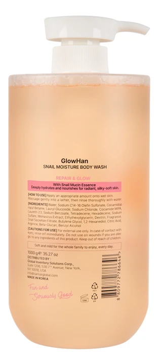 Thumbnail 2: GlowHan 35.27 oz Snail Moisture Body Wash 
