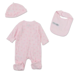 Thumbnail 2: Little Me Baby Girls 3 Pc Footie Set 