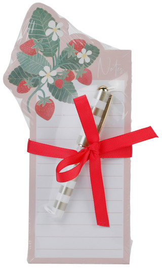 Thumbnail 1: Lady Jayne LTD Strawberry Bouquet Notepad w/ Plastic Pen  