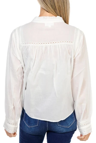 Thumbnail 2: Dear John Women's Solid Button Front Blouse  