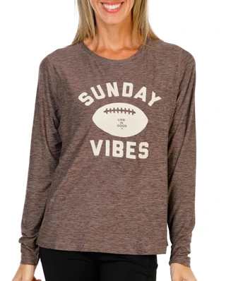 Thumbnail 1: Life is Good Women's Active Sunday Vibes Top  