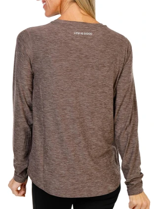 Thumbnail 2: Life is Good Women's Active Sunday Vibes Top  