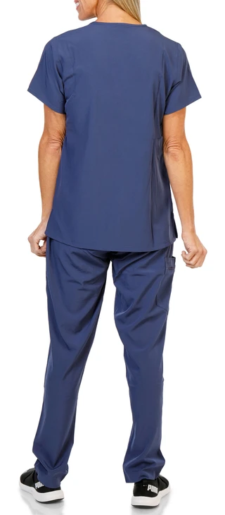 Thumbnail 2: Crush Women's 2 Pc Alyssa 4 Way Stretch V Neck-Multi Pocket Scrubs 